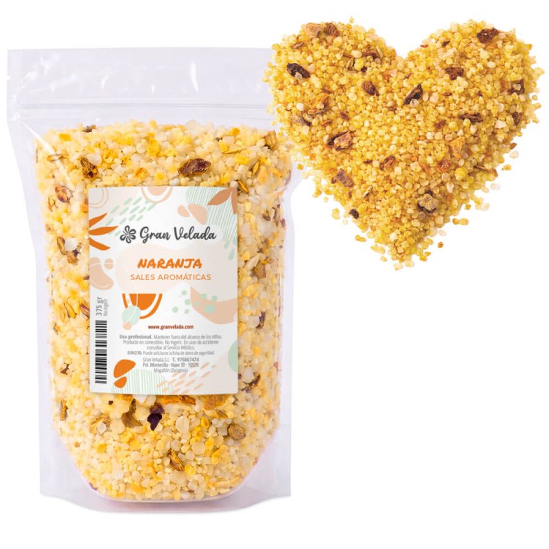Sales aromáticas de naranja