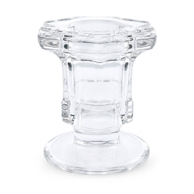 Portavelas de cristal ebony