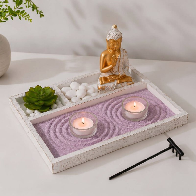 Jardín zen buda
