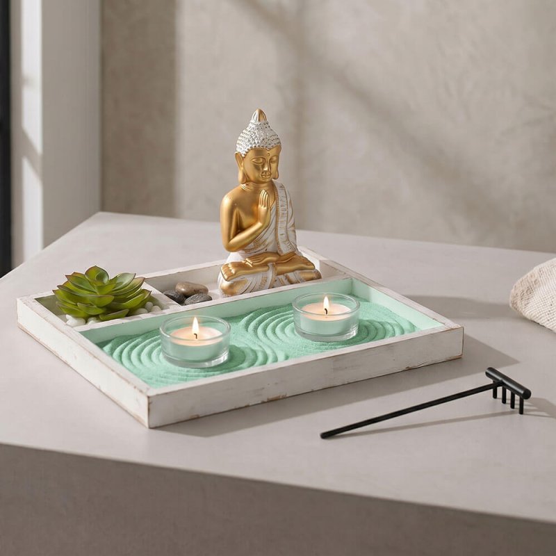 Jardín zen buda