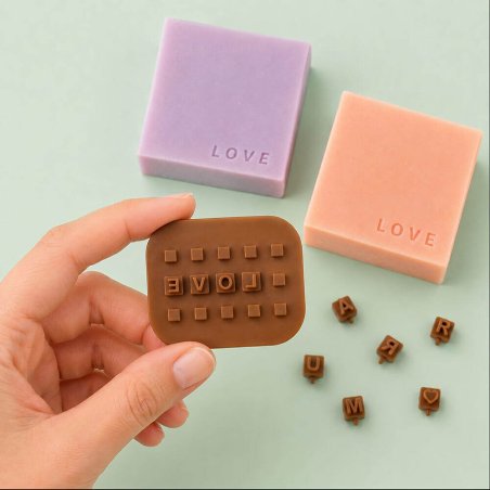 Mini sello de letras para componer