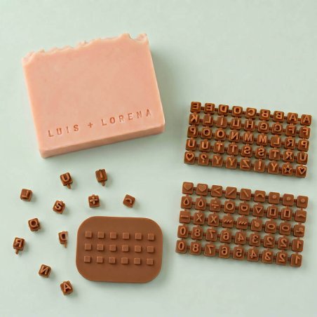 Mini sello de letras para componer
