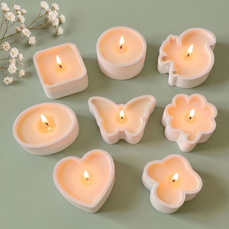 hacer mini velas variadas