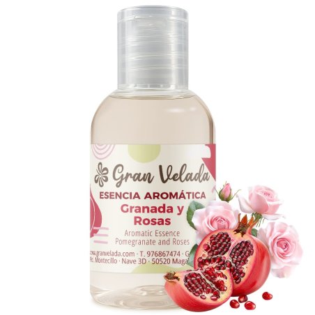 Esencia aromática de granada y rosas