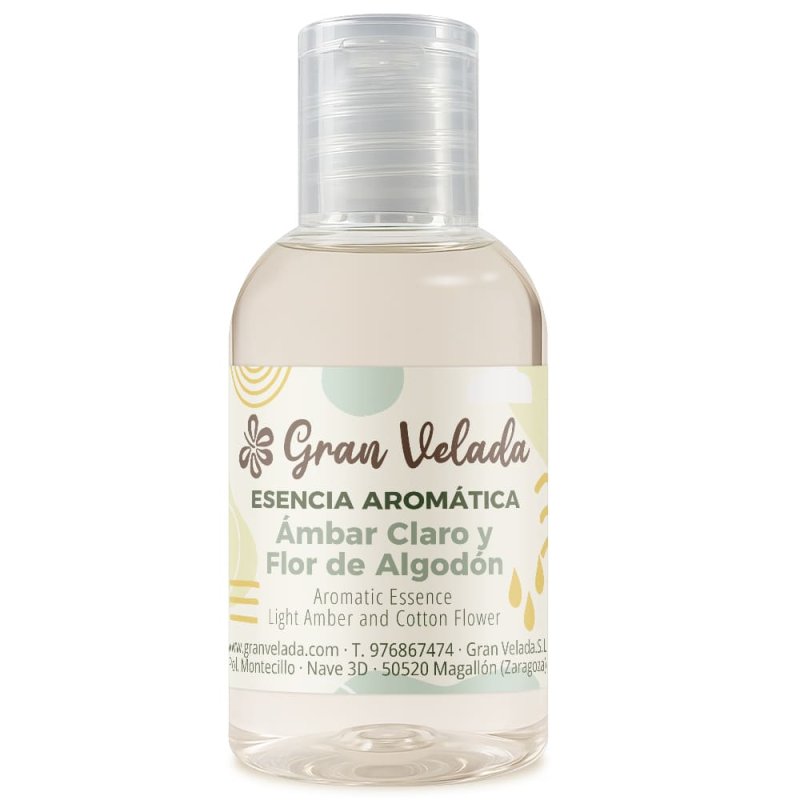 Aroma de ámbar claro y flor de algodón