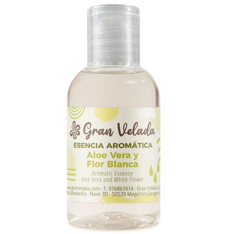 Fragancia de aloe y flor blanca