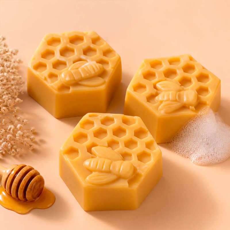 Molde para hacer jabones con forma de panal