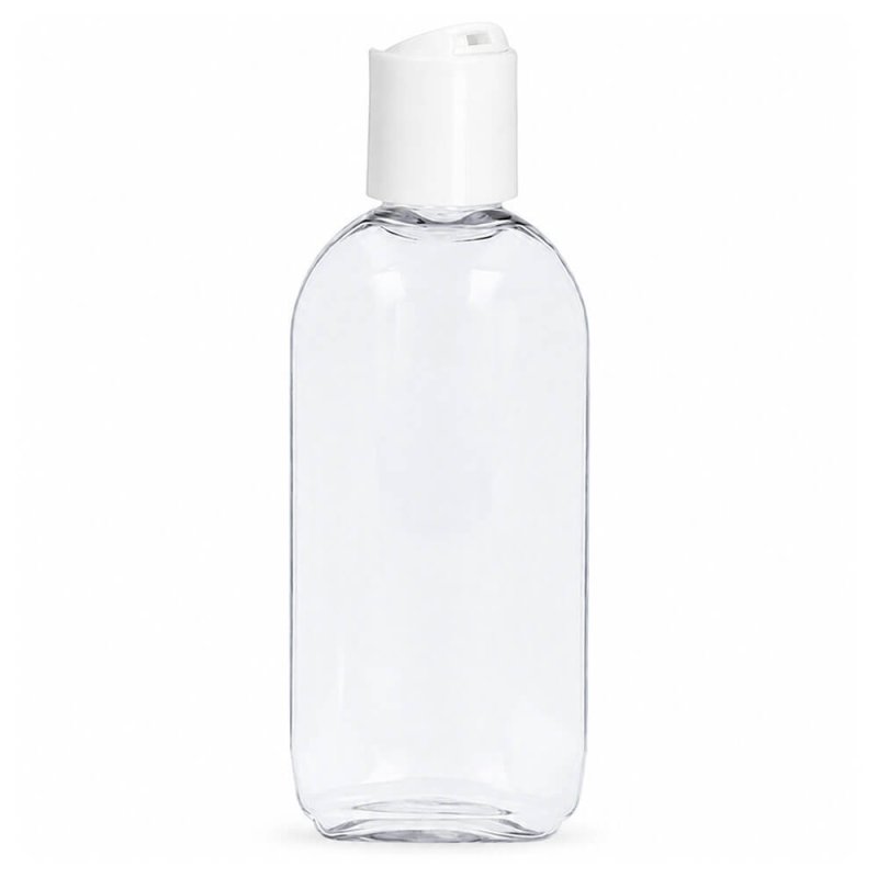 Botella ovalada tapon para cosmética