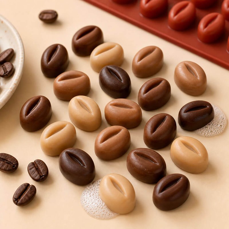 hacer jaboncillos granos de cafe 5