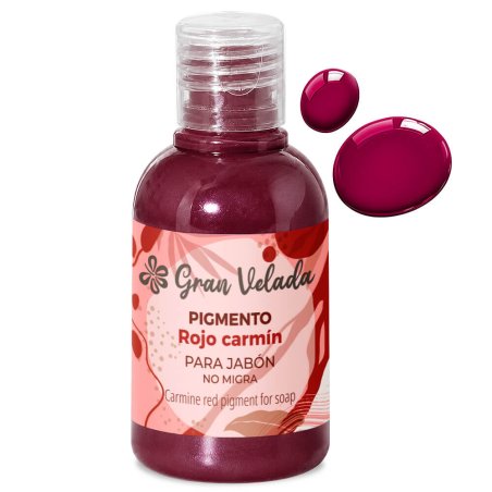Colorante líquido rojo carmín para jabón de aceite 2