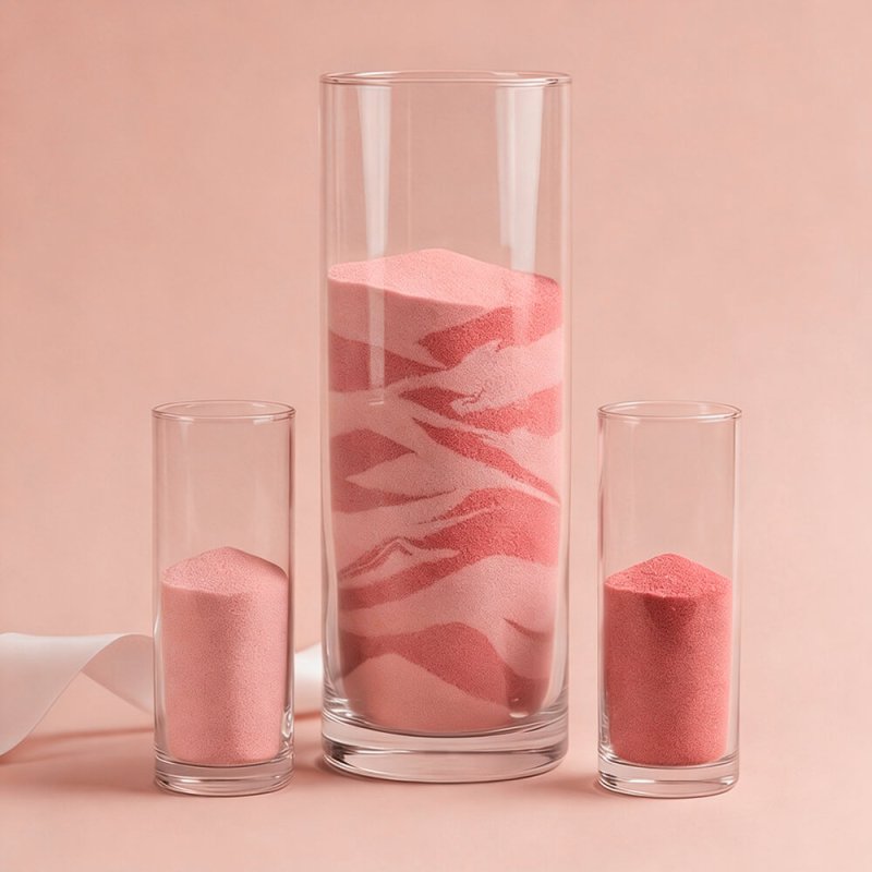 Arena fina rosa vintage 5