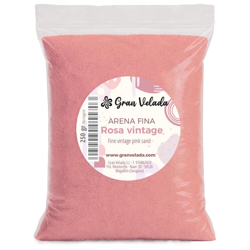 Arena fina rosa vintage 3