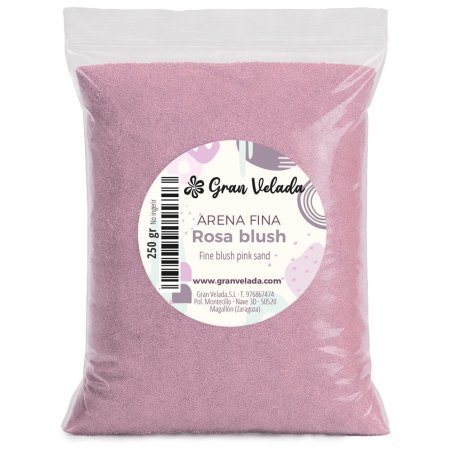 Arena fina color rosa blush 3