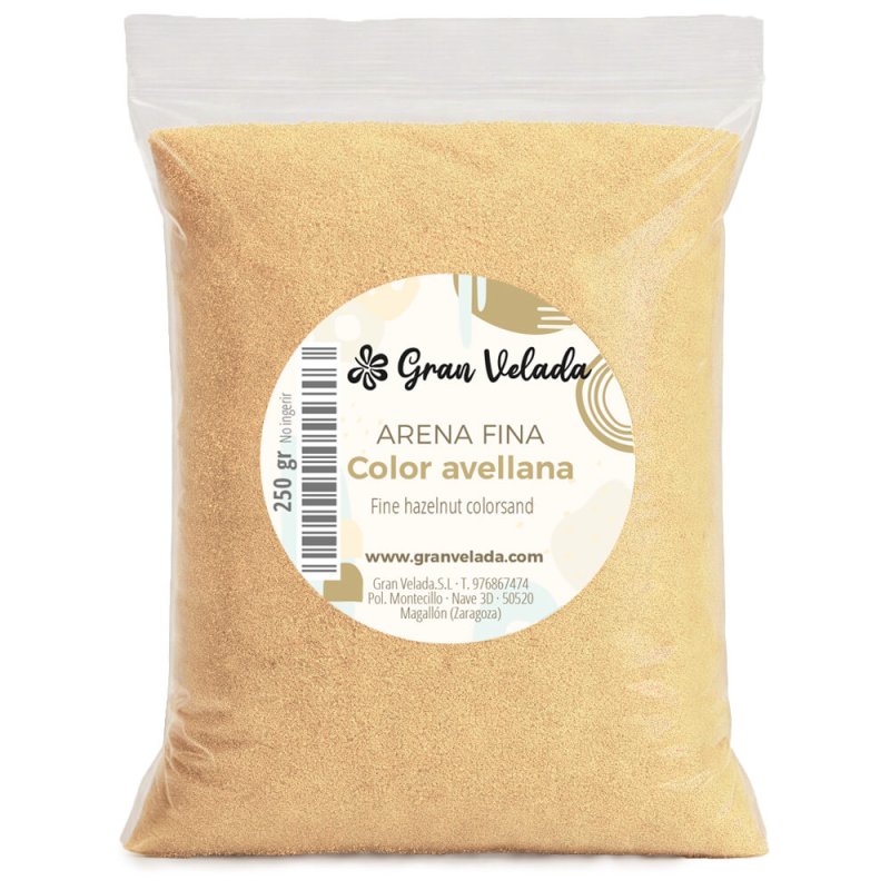 Arena fina color avellana 3