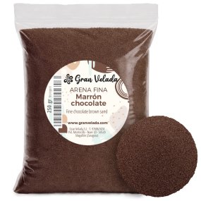 Sable marron chocolat fin