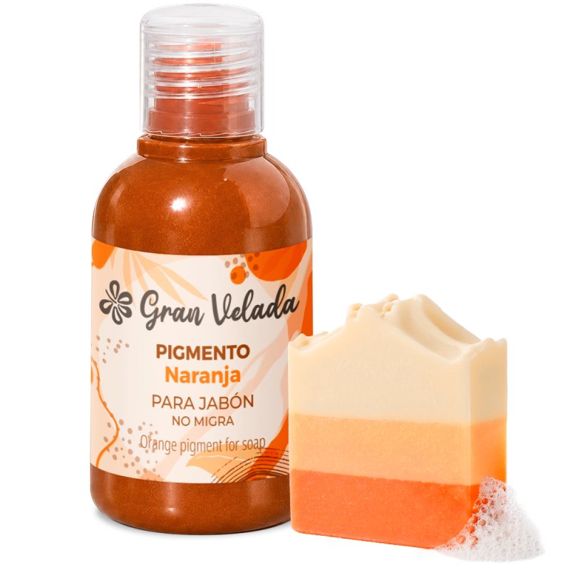 Colorante naranja jabon de aceite pigmento liquido