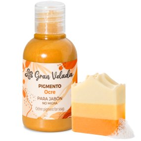 Colorante ocre jabon de aceite pigmento liquido