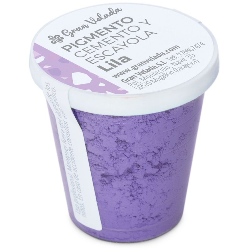 Pigmento lila para cemento y escayola