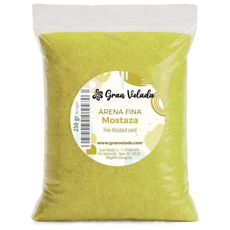 Arena fina color mostaza