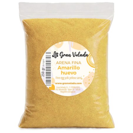 Arena fina amarillo huevo