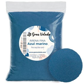 Arena fina azul marino