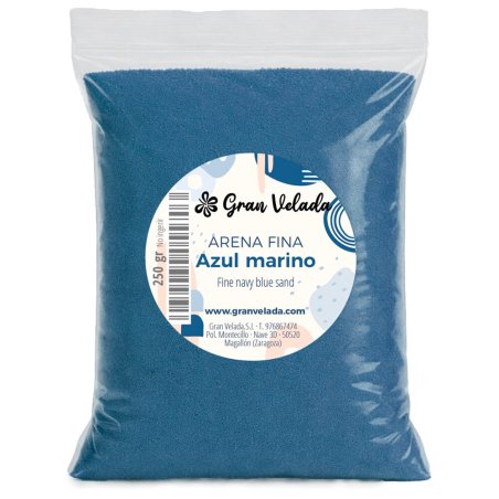 Arena fina azul marino