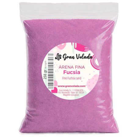 Envase arena fina fucsia