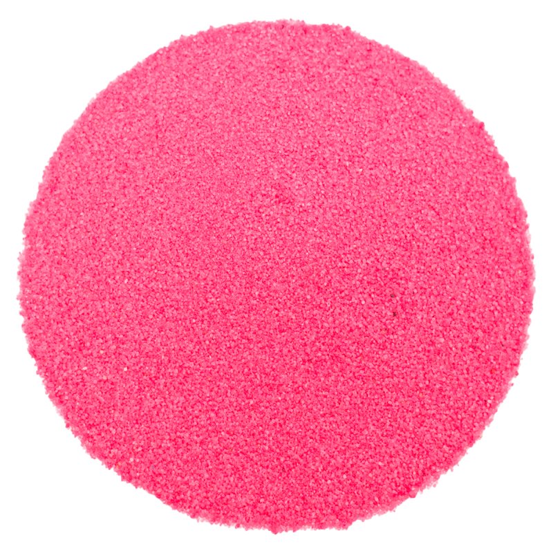 Arena decorativa rosa neon