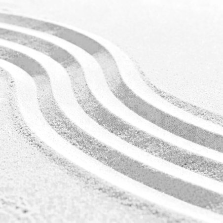 Arena fina blanco nieve