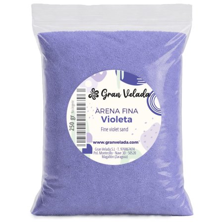 Envase arena fina violeta