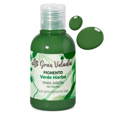 Colorante verde hierba jabon de aceite pigmento liquido 2