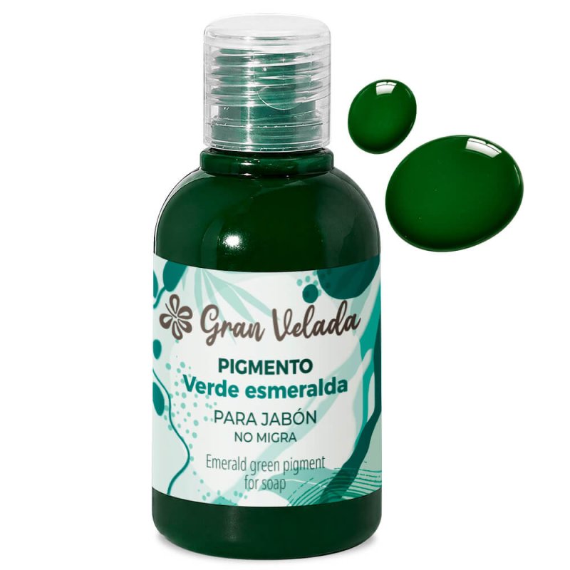 Colorante verde esmeralda jabon de aceite pigmento liquido 2