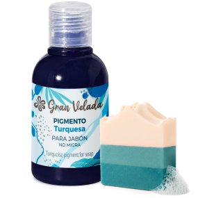 Colorante turquesa jabon de aceite pigmento liquido