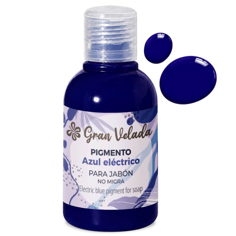 Colorante azul electrico jabon de aceite pigmento liquido 2
