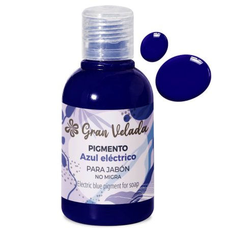 Colorante azul electrico jabon de aceite pigmento liquido 2