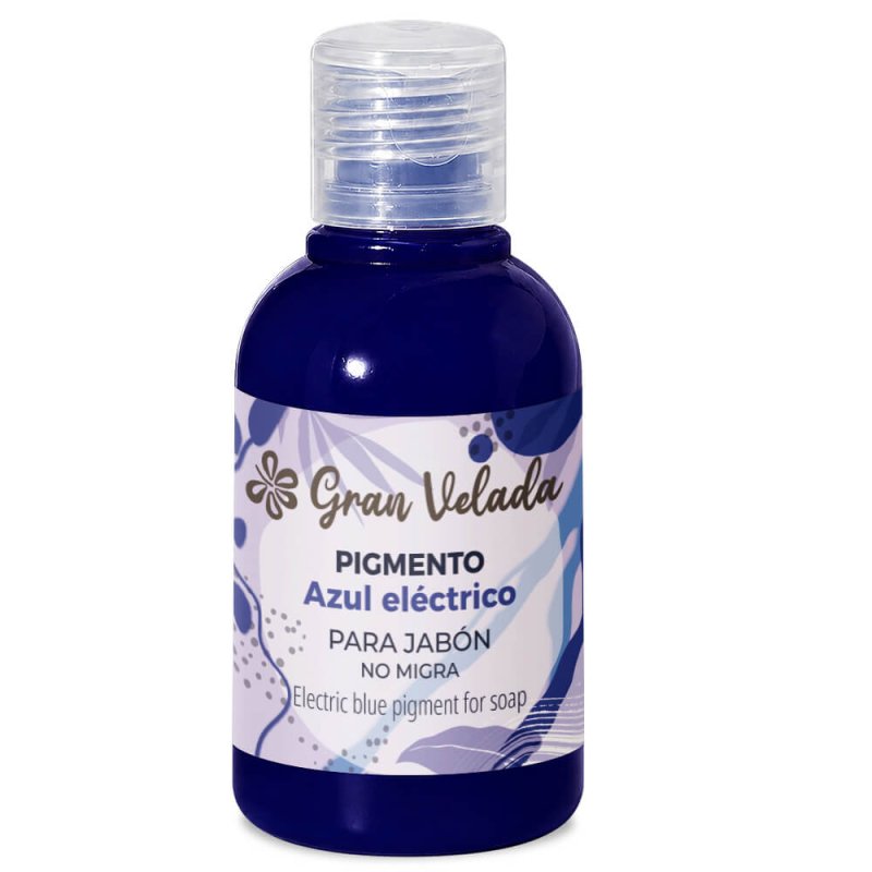 Colorante azul electrico jabon de aceite pigmento liquido 3