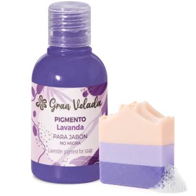 Savon à l’huile pigmentaire liquide colorant à la lavande