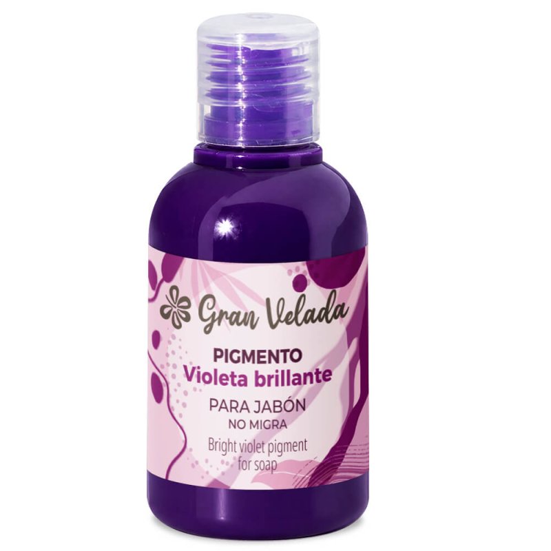 Colorante violeta brillante jabon de aceite pigmento liquido 3