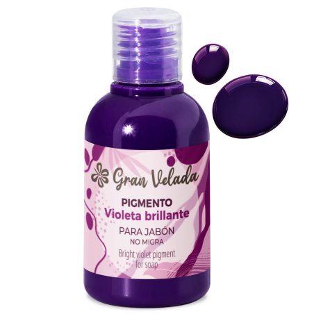 Colorante violeta brillante jabon de aceite pigmento liquido 2