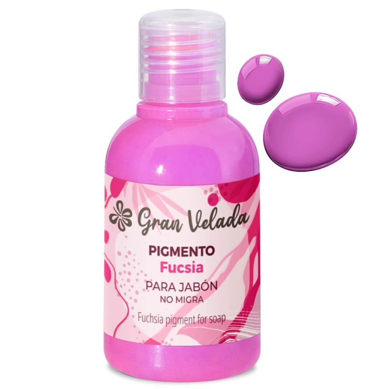 Colorante fucsia jabon de aceite pigmento liquido 2