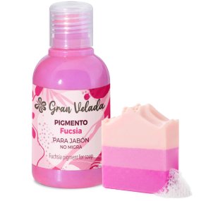 Colorante fucsia jabon de aceite pigmento liquido