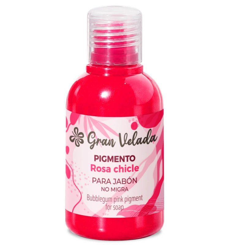 Colorante rosa chicle jabon de aceite pigmento liquido 3