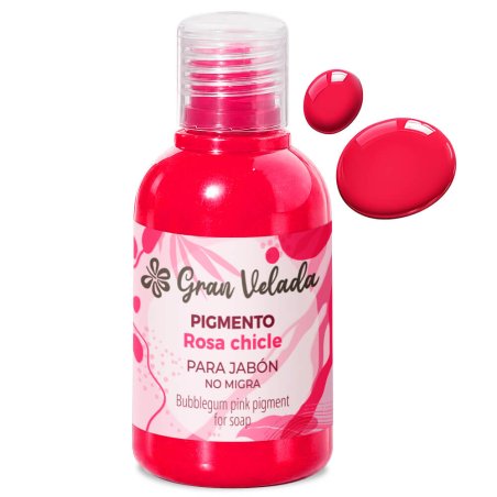 Colorante rosa chicle jabon de aceite pigmento liquido 2