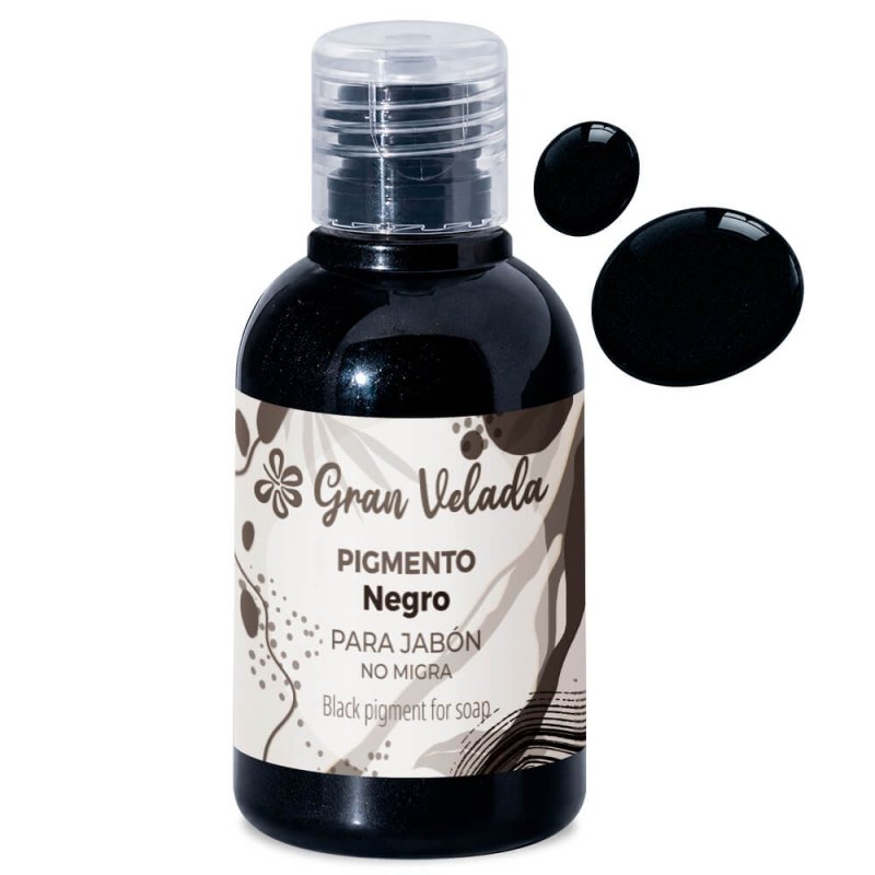 Colorante negro jabon de aceite pigmento liquido 2