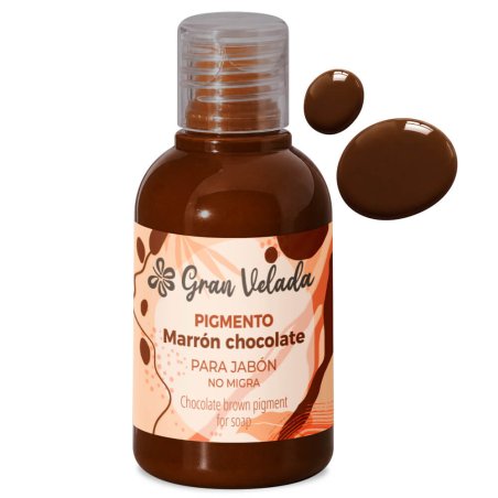 Colorante marron chocolate jabon de aceite pigmento liquido 2