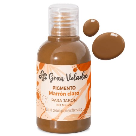 Colorante marron claro jabon de aceite pigmento liquido 2