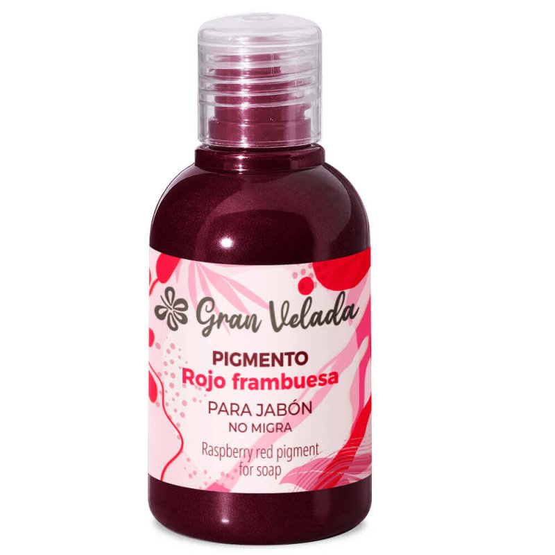 Colorante rojo frambuesa jabon de aceite pigmento liquido 3