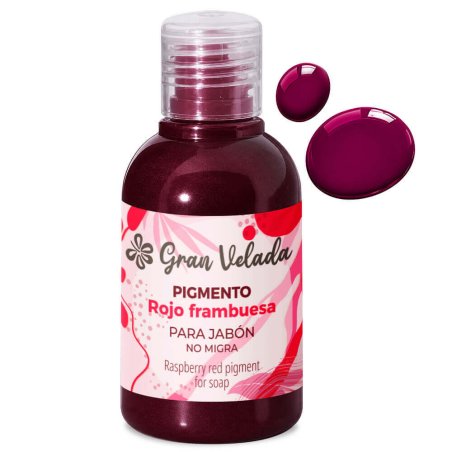 Colorante rojo frambuesa jabon de aceite pigmento liquido 2