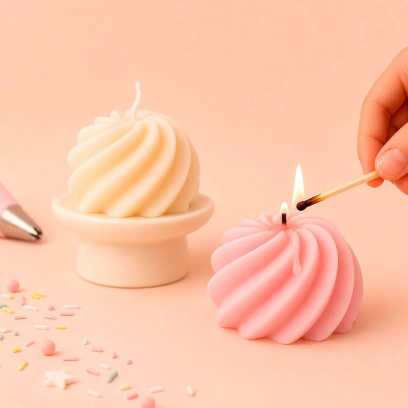 Molde topping para hacer velas de cupcake