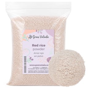 Arroz rojo en polvo